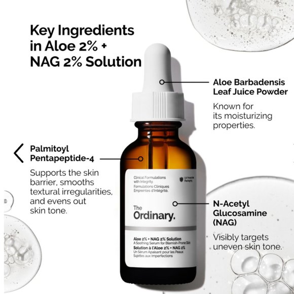 The Ordinary Aloe 2% + NAG 2% Solution 30 ML 1 Fl OZ - Picture 2 of 3